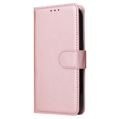 SKALO iPhone 15 Plus Plånboksfodral i PU-Läder - Roséguld