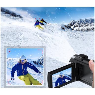 Videokamera 4K/48 megapixel/16x zoom/nattseende/fjärrkontroll