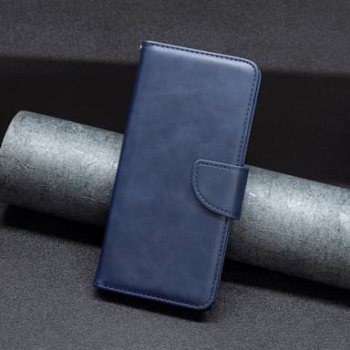 SKALO iPhone 15 Pro Max Plånboksfodral i PU-Läder - Blå