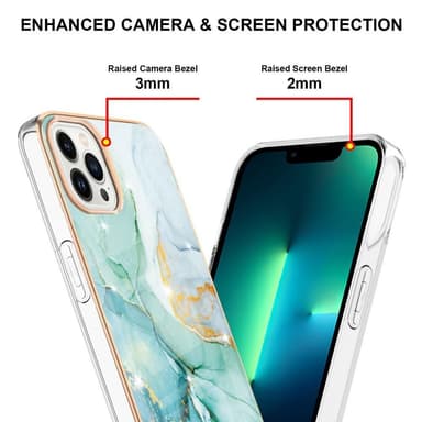 SKALO iPhone 15 Pro Max Marmor TPU-skal - Motiv 5