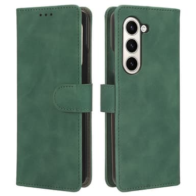 SKALO Samsung Z Fold5 Plånboksfodral i PU-Läder - Grön
