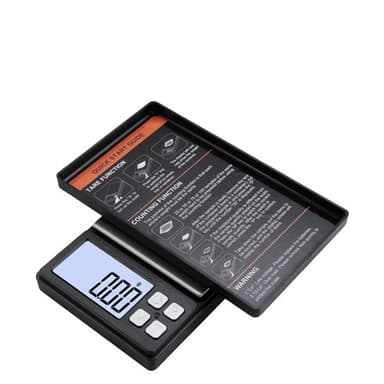 Bärbar digitalvåg, juvelerarvåg, precisionsvåg, guldvåg 1000g/0,1g Sva