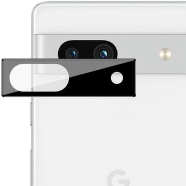 2-PACK SKALO Google Pixel 7a 5G 3D Linsskydd/Kameraskydd Härdat Glas - Svart