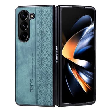 SKALO Samsung Z Fold5 AZNS PU-Läder Skal - Grön