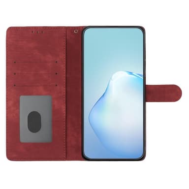 SKALO iPhone 15 Pro Max Plånboksfodral i PU-Läder - Röd