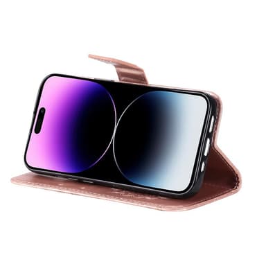 SKALO iPhone 15 Pro Max Mandala Plånboksfodral - Roséguld