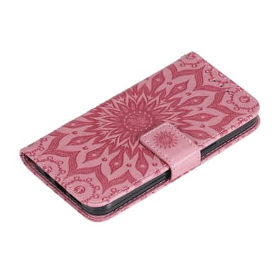 SKALO iPhone 15 Pro Max Mandala Plånboksfodral - Rosa
