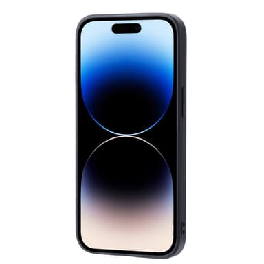 SKALO iPhone 15 PU Läder Skal med Plånbok - Brun