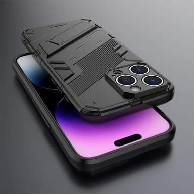 SKALO iPhone 15 Pro Max Armor Hybrid BIBERCAS Skal - Svart