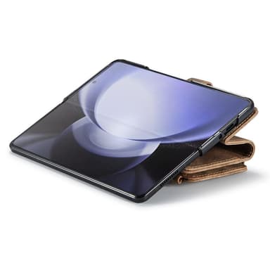 CaseMe Samsung Z Fold5 CaseMe Big Wallet Plånboksfodral - Brun