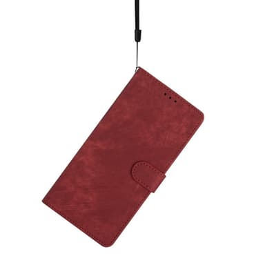 SKALO iPhone 15 Pro Max Plånboksfodral i PU-Läder - Röd