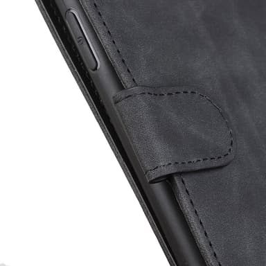 SKALO iPhone 15 Pro KHAZNEH Plånboksfodral i PU-Läder - Svart