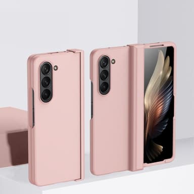 SKALO Samsung Z Fold5 Skin-touch Fold Skal - Rosa