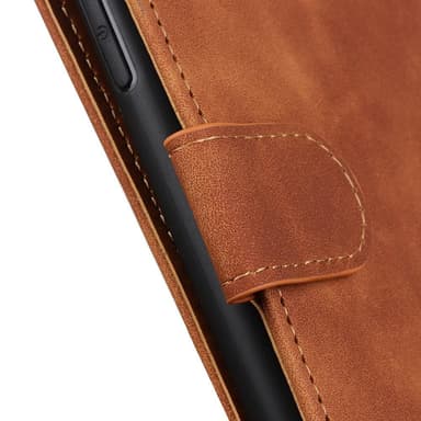SKALO iPhone 15 Pro Max KHAZNEH Plånboksfodral i PU-Läder - Brun