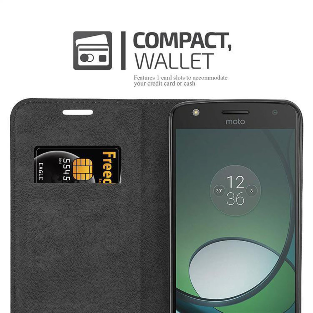 Skal Motorola MOTO Z PLAY Plånboksfodral (Svart)