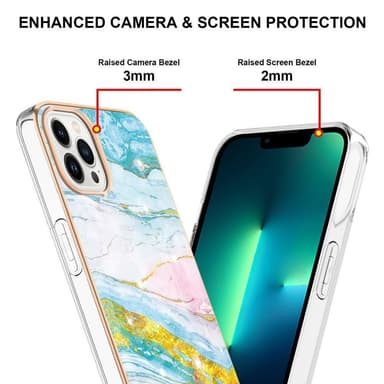 SKALO iPhone 15 Pro Max Marmor TPU-skal - Motiv 6