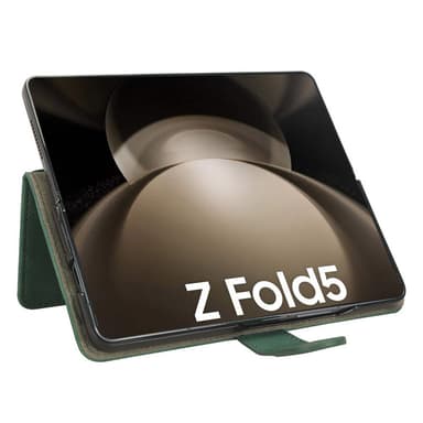 SKALO Samsung Z Fold5 Plånboksfodral i PU-Läder - Grön