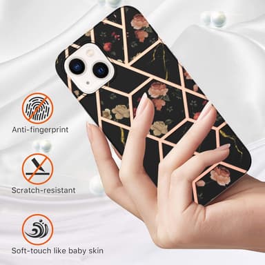 SKALO iPhone 15 Plus Marmor TPU-skal - Motiv 1