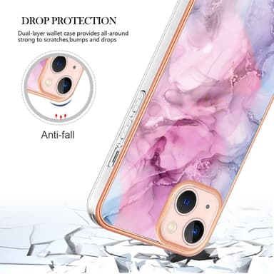 SKALO iPhone 15 Marmor TPU-skal - Motiv 3