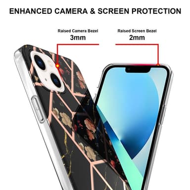 SKALO iPhone 15 Plus Marmor TPU-skal - Motiv 1