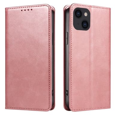 SKALO iPhone 15 Pro Max Premium Plånboksfodral - Roséguld