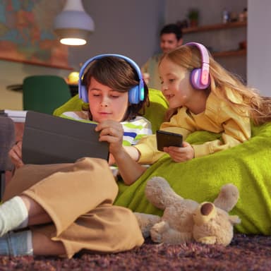 Trådlösa On-ear-hörlurar för barn Blå