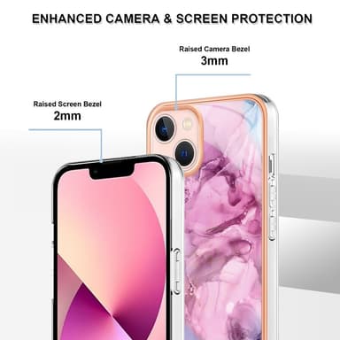 SKALO iPhone 15 Marmor TPU-skal - Motiv 3