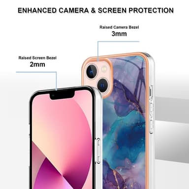 SKALO iPhone 15 Marmor TPU-skal - Motiv 5