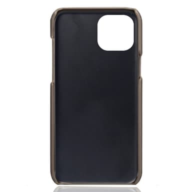SKALO iPhone 15 PU-Läder Korthållare Skal - Grå
