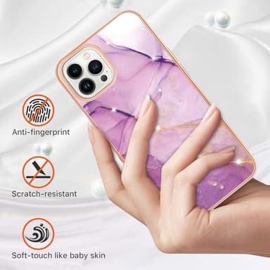 SKALO iPhone 15 Pro Max Marmor TPU-skal - Motiv 3
