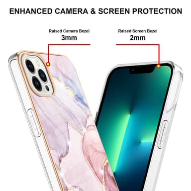 SKALO iPhone 15 Pro Max Marmor TPU-skal - Motiv 1