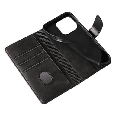 SKALO iPhone 15 Plus Premium Plånboksfodral - Brun