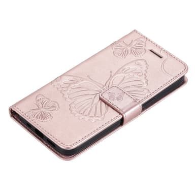 SKALO iPhone 15 Plus Mandala Butterfly Plånboksfodral - Roséguld
