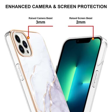SKALO iPhone 15 Pro Max Marmor TPU-skal - Motiv 4