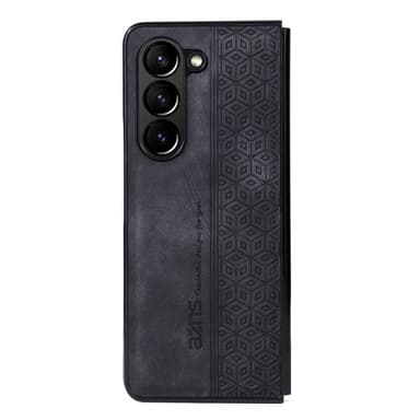 SKALO Samsung Z Fold5 AZNS PU-Läder Skal - Svart