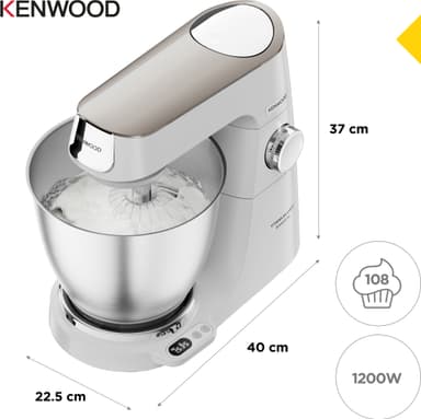 Kenwood Titanium Chef Baker köksmaskin KVL65001WH (vit)
