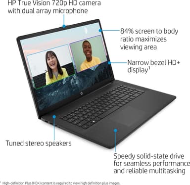 HP Laptop 17-cn0804no  i3-11/4/128 17.3" bärbar dator