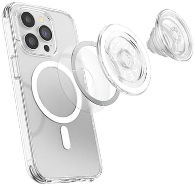 Popsockets PopGrip för MagSafe telefonhållare (genomskinlig)
