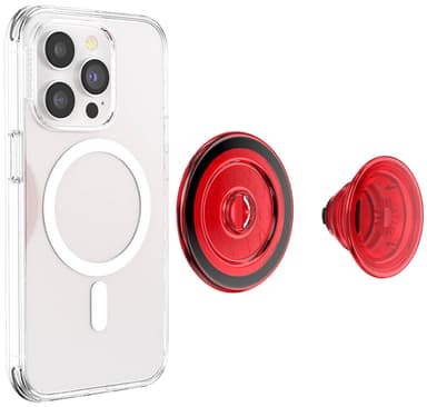 Popsockets PopGrip för MagSafe telefonhållare (röd)