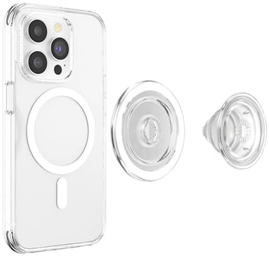 Popsockets PopGrip för MagSafe telefonhållare (genomskinlig)