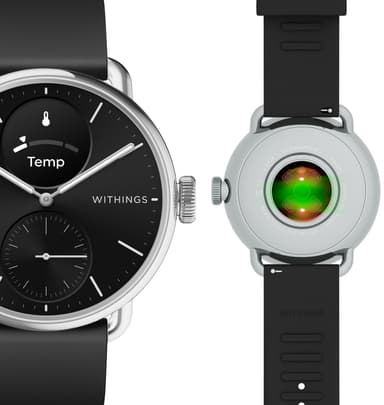Withings ScanWatch 2 hybrid smartklocka 38 mm (svart)