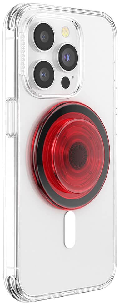 Popsockets PopGrip för MagSafe telefonhållare (röd)
