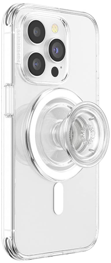 Popsockets PopGrip för MagSafe telefonhållare (genomskinlig)