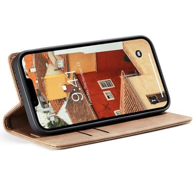 CASEME Plånboksfodral iPhone 15 Plus - Brun