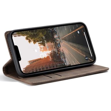 CASEME Plånboksfodral iPhone 15 Pro Max - Coffee