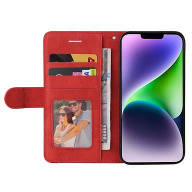 KT Plånboksfodral till iPhone 15 Plus - Röd