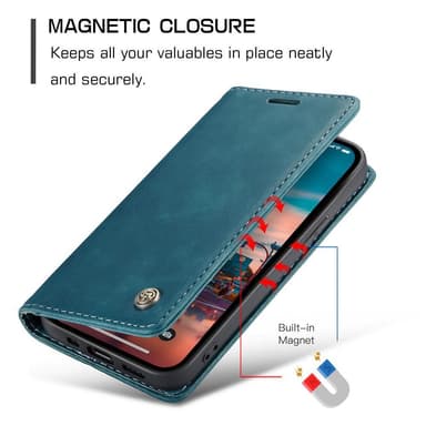 CASEME Plånboksfodral iPhone 15 - Blå