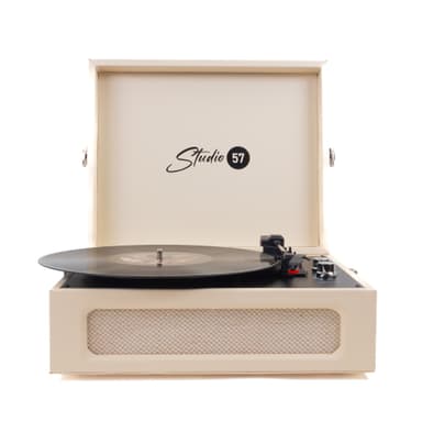 Studio 57 Groovy skivspelare (vit)