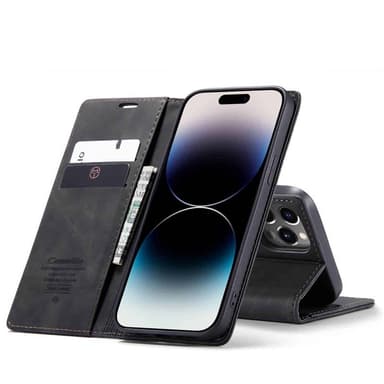 CaseMe Smart Magnet FlipCase Apple iPhone 15 Pro - Svart