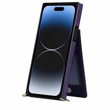 Zipper necklace case Apple iPhone 15 - Lila